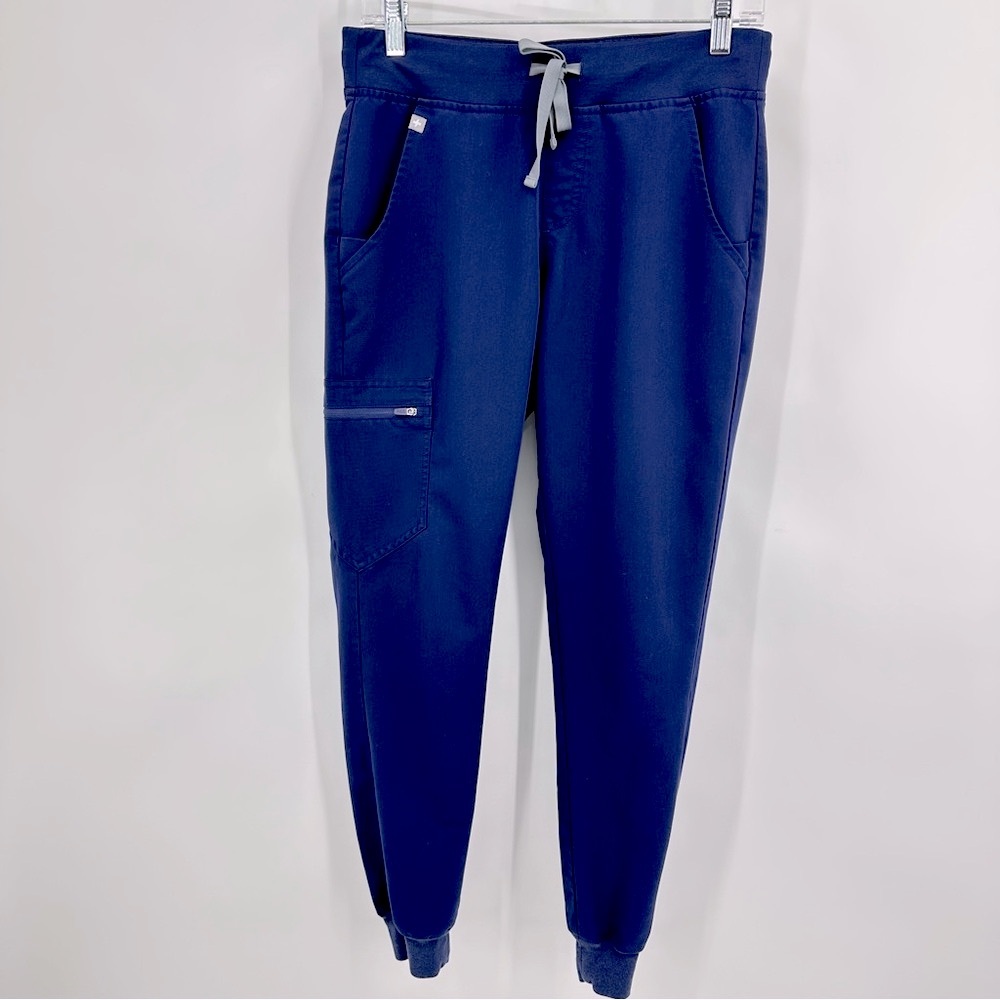 Figs Zamora Jogger Scrub Pants Navy Blue Size S